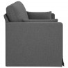 Sofa Ciemnoszary 198 x 78 x 80 cm tkanina
