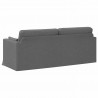 Sofa Ciemnoszary 198 x 78 x 80 cm tkanina