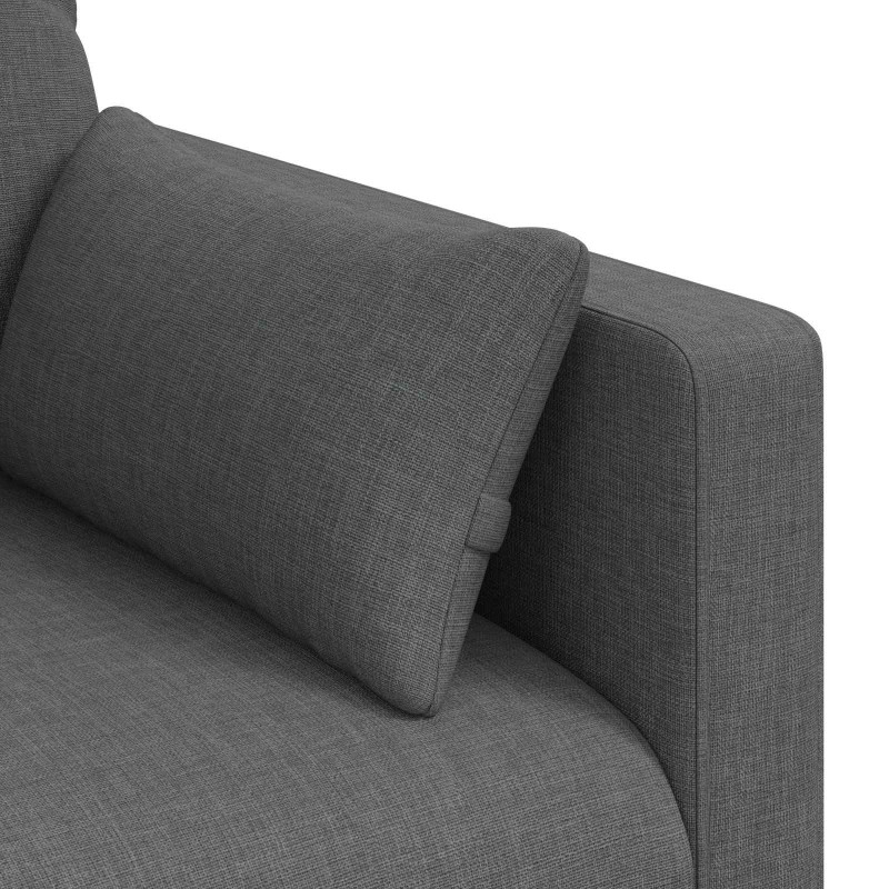 Sofa Ciemnoszary 198 x 78 x 80 cm tkanina