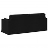 Sofa Czarny 198 x 78 x 80 cm tkanina