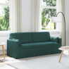 Sofa Ciemna zieleń 198 x 78 x 80 cm tkanina