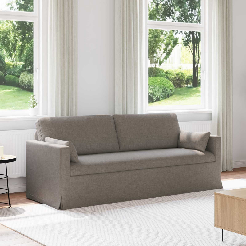 Sofa Ciemnoszary 198 x 78 x 80 cm tkanina