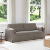Sofa Ciemnoszary 198 x 78 x 80 cm tkanina