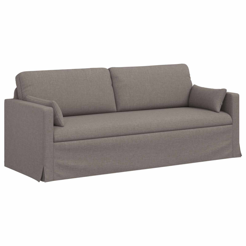 Sofa Ciemnoszary 198 x 78 x 80 cm tkanina