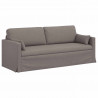 Sofa Ciemnoszary 198 x 78 x 80 cm tkanina