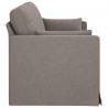 Sofa Ciemnoszary 198 x 78 x 80 cm tkanina