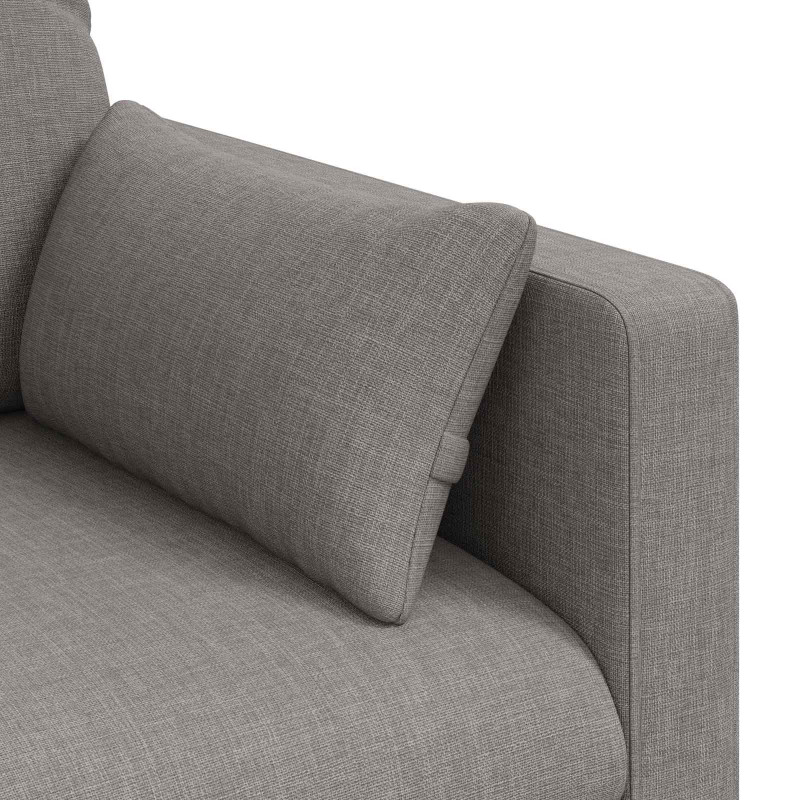 Sofa Ciemnoszary 198 x 78 x 80 cm tkanina