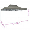 Namiot Imprezowy Antracyt 291 x 431 x 315 cm Materiał Oxford