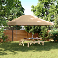Namiot Imprezowy Beżowy 292 x 440 x 315 cm Materiał Oxford