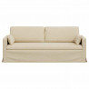 Sofa Kremowy 198 x 78 x 80 cm tkanina