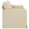 Sofa Kremowy 198 x 78 x 80 cm tkanina
