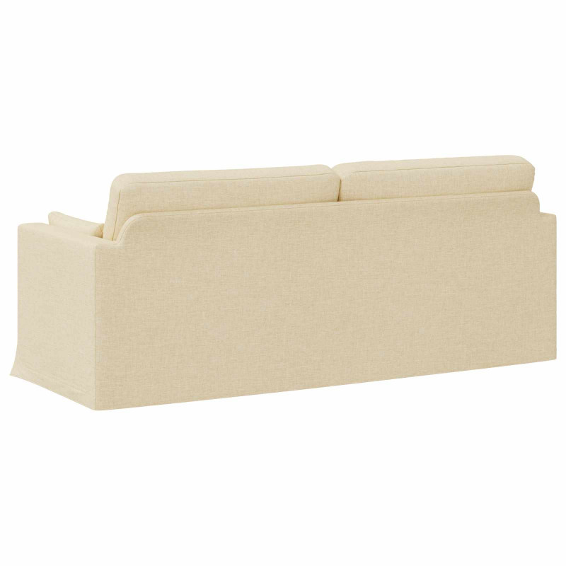 Sofa Kremowy 198 x 78 x 80 cm tkanina