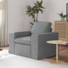 Sofa Jasnoszary 103 x 80 x 82 cm tkanina