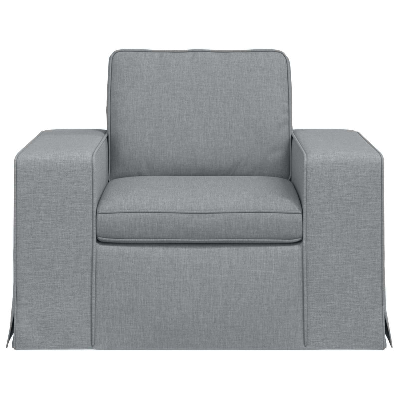 Sofa Jasnoszary 103 x 80 x 82 cm tkanina