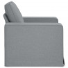 Sofa Jasnoszary 103 x 80 x 82 cm tkanina