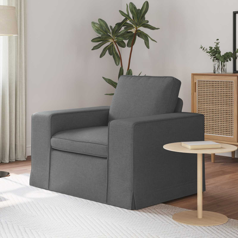 Sofa Ciemnoszary 103 x 80 x 82 cm tkanina