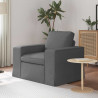 Sofa Ciemnoszary 103 x 80 x 82 cm tkanina