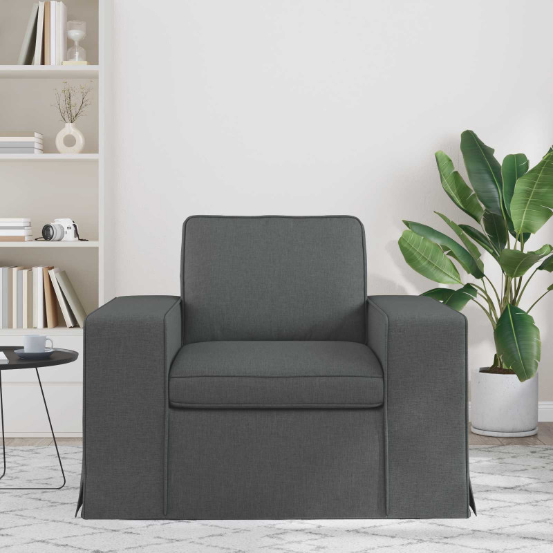 Sofa Ciemnoszary 103 x 80 x 82 cm tkanina