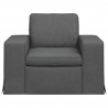 Sofa Ciemnoszary 103 x 80 x 82 cm tkanina