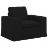 Sofa Czarny 103 x 80 x 82 cm tkanina