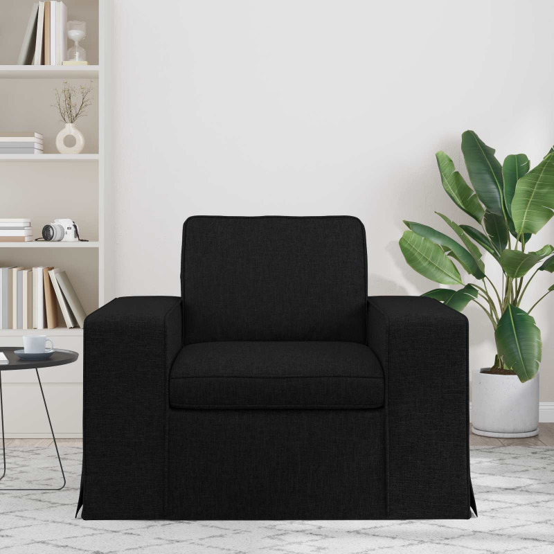 Sofa Czarny 103 x 80 x 82 cm tkanina