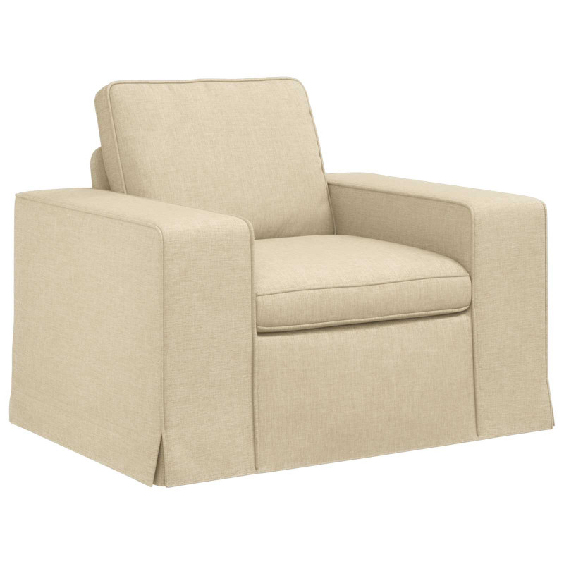Sofa Kremowy 103 x 80 x 82 cm tkanina
