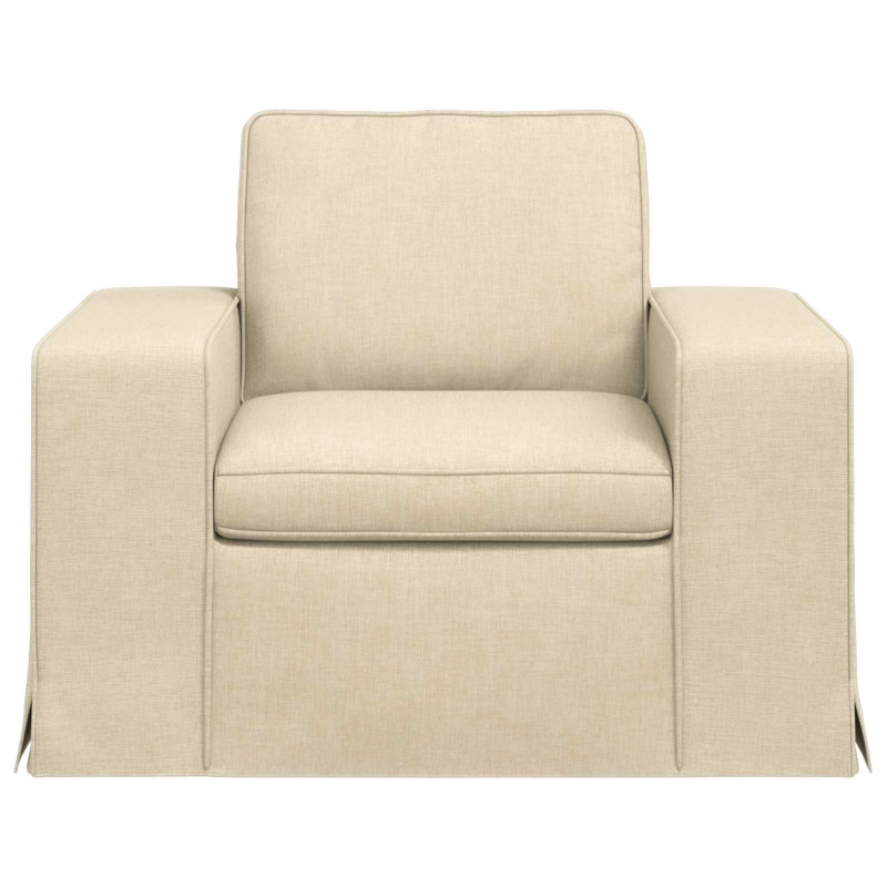Sofa Kremowy 103 x 80 x 82 cm tkanina