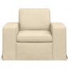 Sofa Kremowy 103 x 80 x 82 cm tkanina