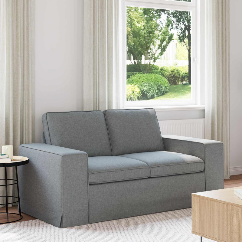 Sofa Jasnoszary 162 x 80 x 82 cm tkanina