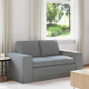 Sofa Jasnoszary 162 x 80 x 82 cm tkanina