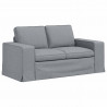 Sofa Jasnoszary 162 x 80 x 82 cm tkanina