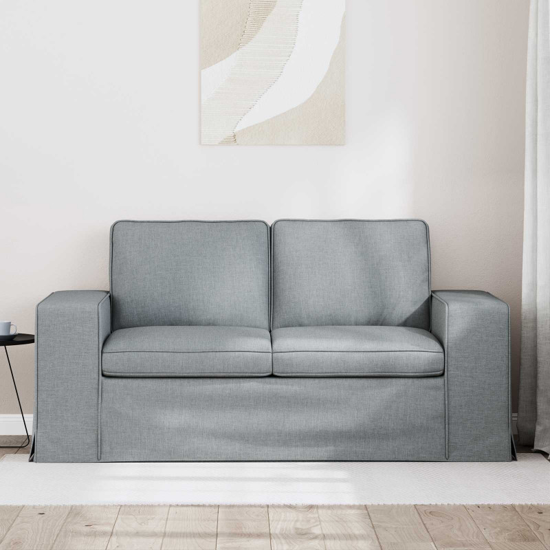 Sofa Jasnoszary 162 x 80 x 82 cm tkanina