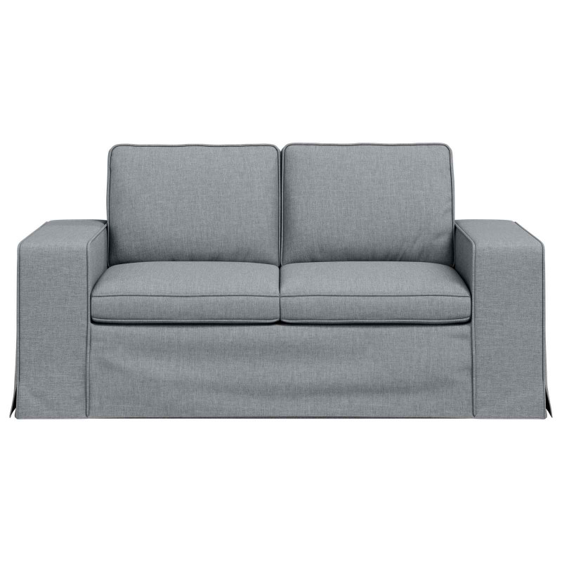 Sofa Jasnoszary 162 x 80 x 82 cm tkanina