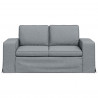 Sofa Jasnoszary 162 x 80 x 82 cm tkanina