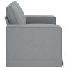 Sofa Jasnoszary 162 x 80 x 82 cm tkanina