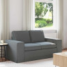Sofa Ciemnoszary 162 x 80 x 82 cm tkanina