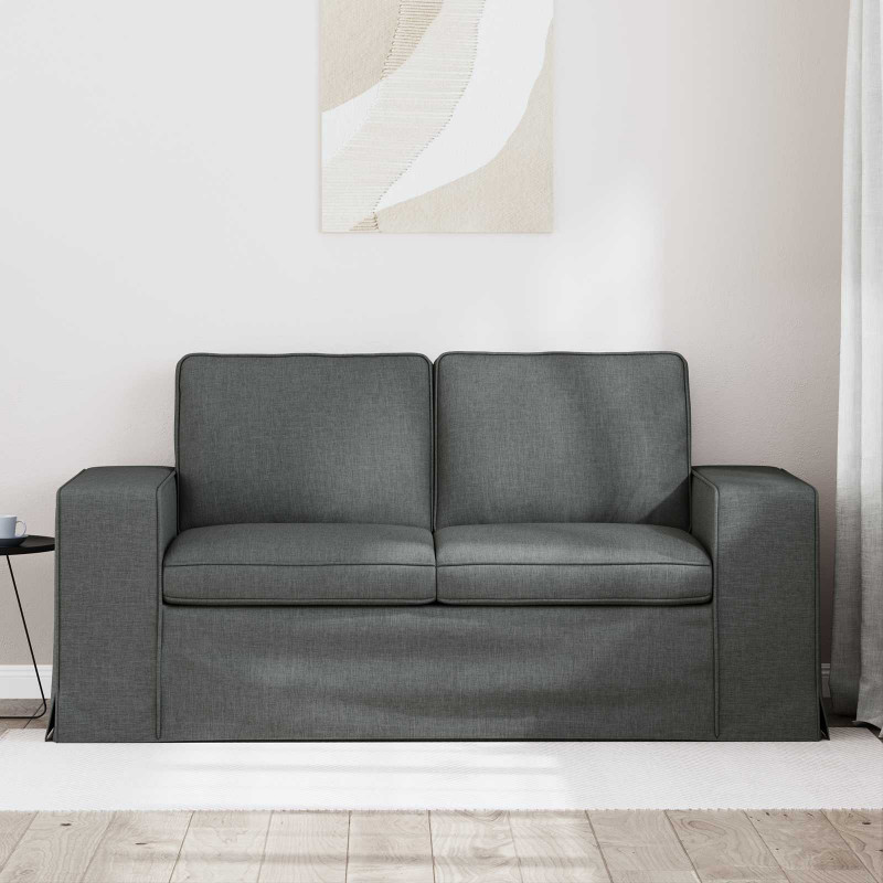 Sofa Ciemnoszary 162 x 80 x 82 cm tkanina