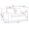 Sofa Ciemnoszary 162 x 80 x 82 cm tkanina
