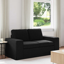 Sofa Czarny 162 x 80 x 82 cm tkanina