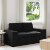 Sofa Czarny 162 x 80 x 82 cm tkanina