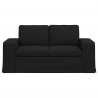 Sofa Czarny 162 x 80 x 82 cm tkanina