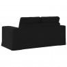 Sofa Czarny 162 x 80 x 82 cm tkanina
