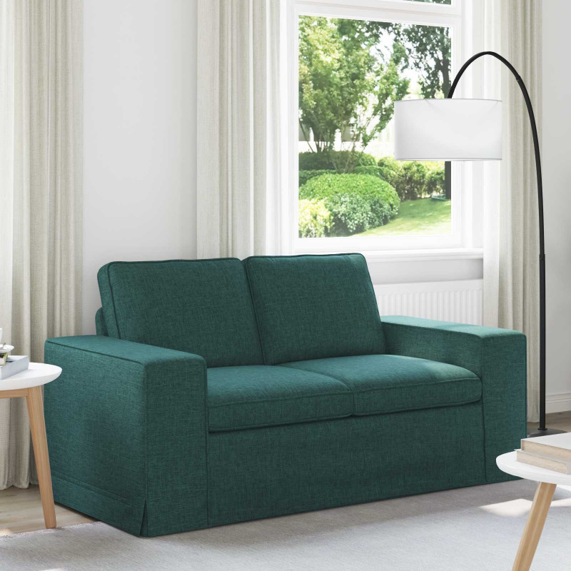Sofa Ciemna zieleń 162 x 80 x 82 cm tkanina