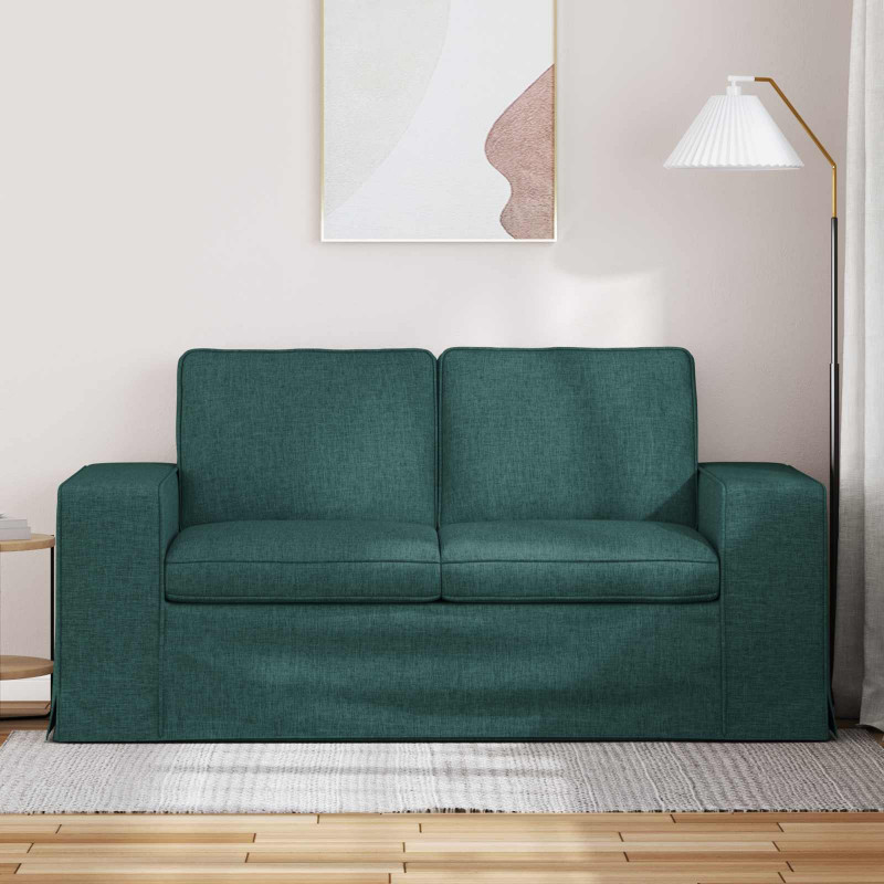 Sofa Ciemna zieleń 162 x 80 x 82 cm tkanina