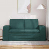 Sofa Ciemna zieleń 162 x 80 x 82 cm tkanina