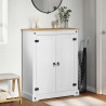 Szafka na buty Biały 86 x 38.5 x 1080 cm Lite drewno sosnowe