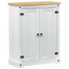 Szafka na buty Biały 86 x 38.5 x 1080 cm Lite drewno sosnowe