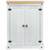Szafka na buty Biały 86 x 38.5 x 1080 cm Lite drewno sosnowe
