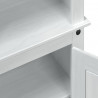 Szafka na buty Biały 86 x 38.5 x 1080 cm Lite drewno sosnowe