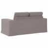 Sofa Ciemnoszary 162 x 80 x 82 cm tkanina